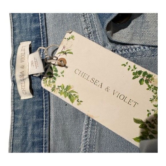Chelsea & Violet Denim Mini Skirt Size 26” NWT - Picture 4 of 5